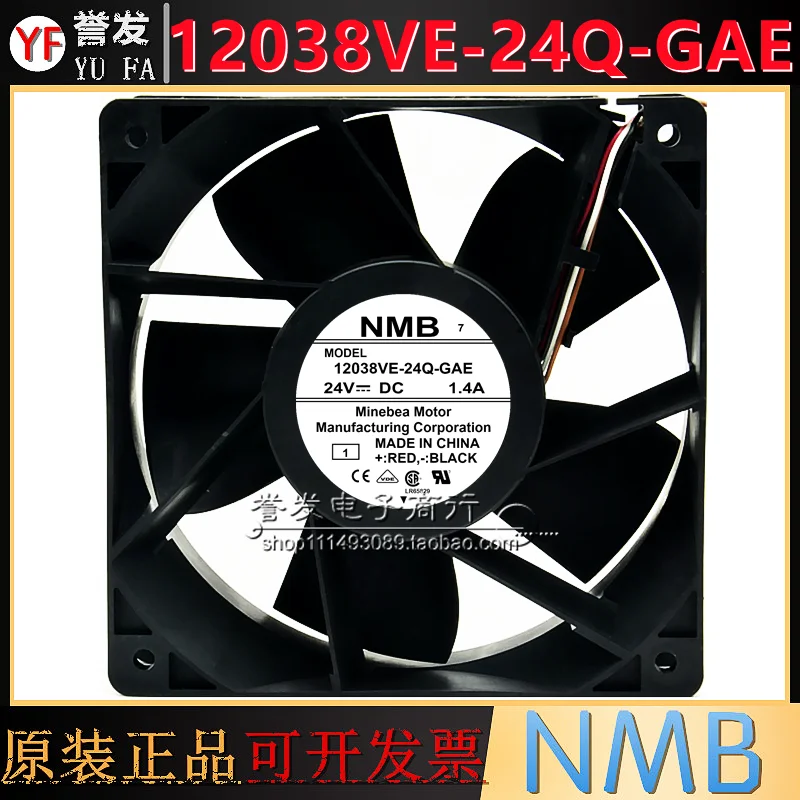 NEW ORIGINAL 12038VE-24Q-GAE 24V 1.4A 12038 120x120x38mm COOLING FAN RADIATOR