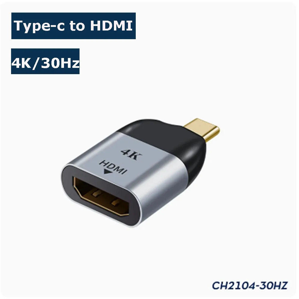 USB 3.1 USB C to HDMI-compatible Cable 4K/30Hz Type C to HD TV Display Adapter Converter for MacBook Chromebook Samsung S21 S20