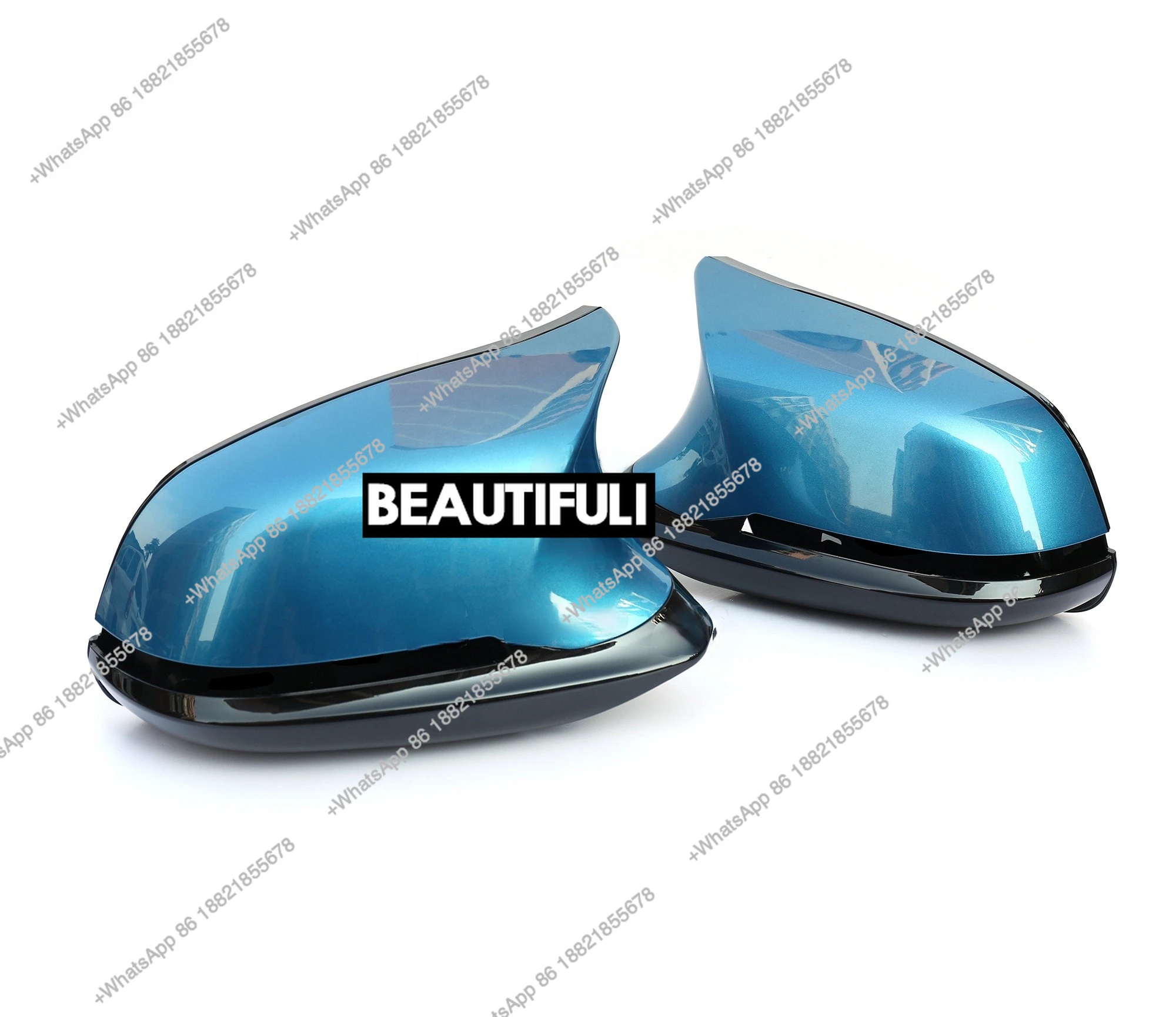 F30 Upgraded to F80 LOOK Long Beach Blue Mirror Covers 6 PCS/SET for F20 F21 F22 F23 F34 F31 F36 M2 M2 E84