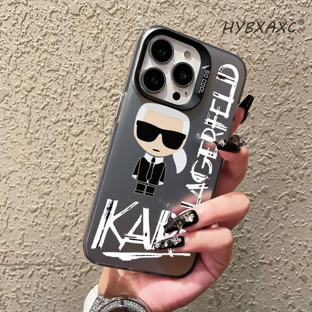

Cartoon Cool K-K-Karls-S Cute Cat Phone Case For IPhone 17 16 15 14 13 12 11 Pro Max Air Matte Laser Aurora Colorful phone cases
