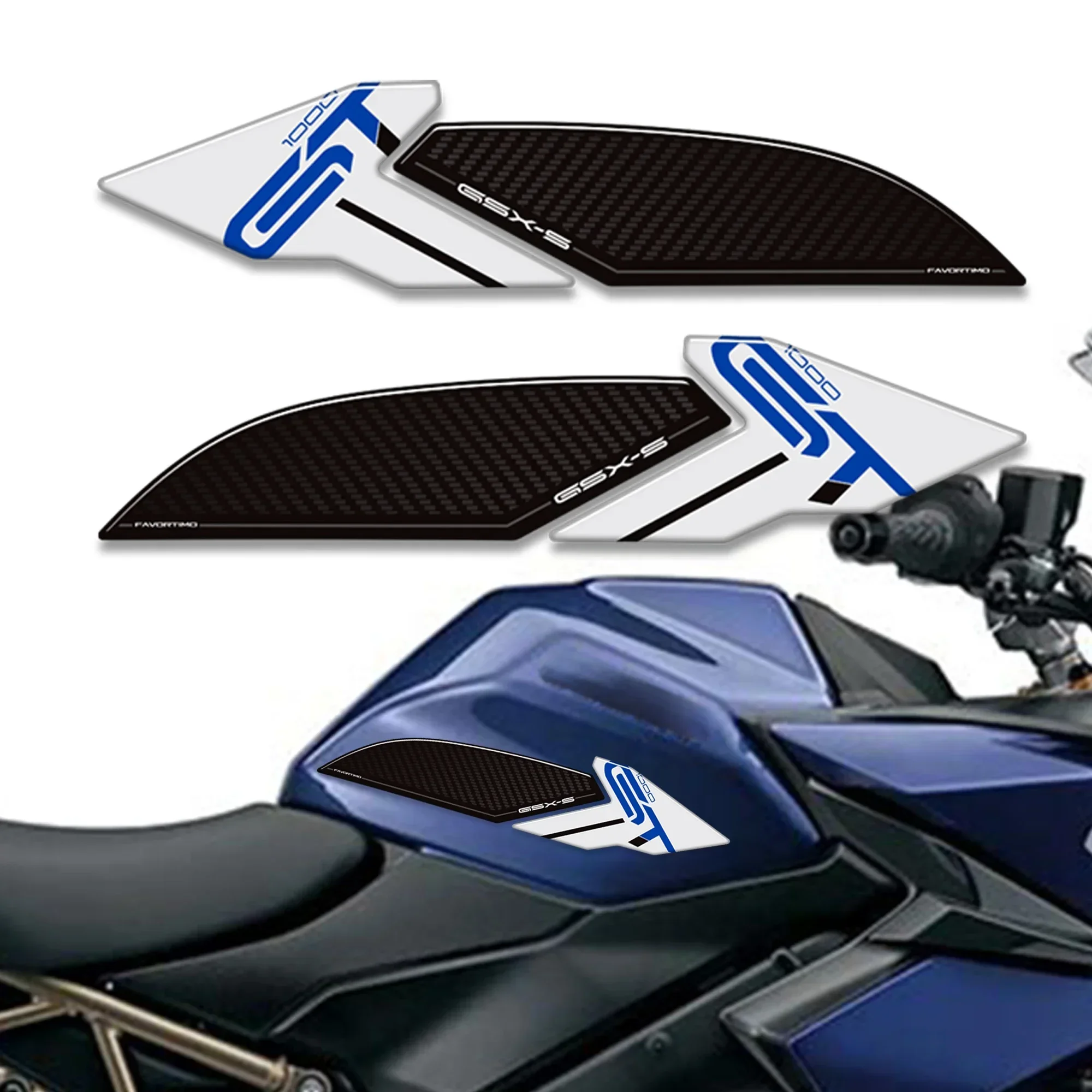 

Fit Suzuki GSX-S 1000 S GT GSX-S1000GT GSX S1000 GSX-S1000 + Tank Pad Gas Fuel Protector 3D Stickers Decals Adhesive 2016 - 2024