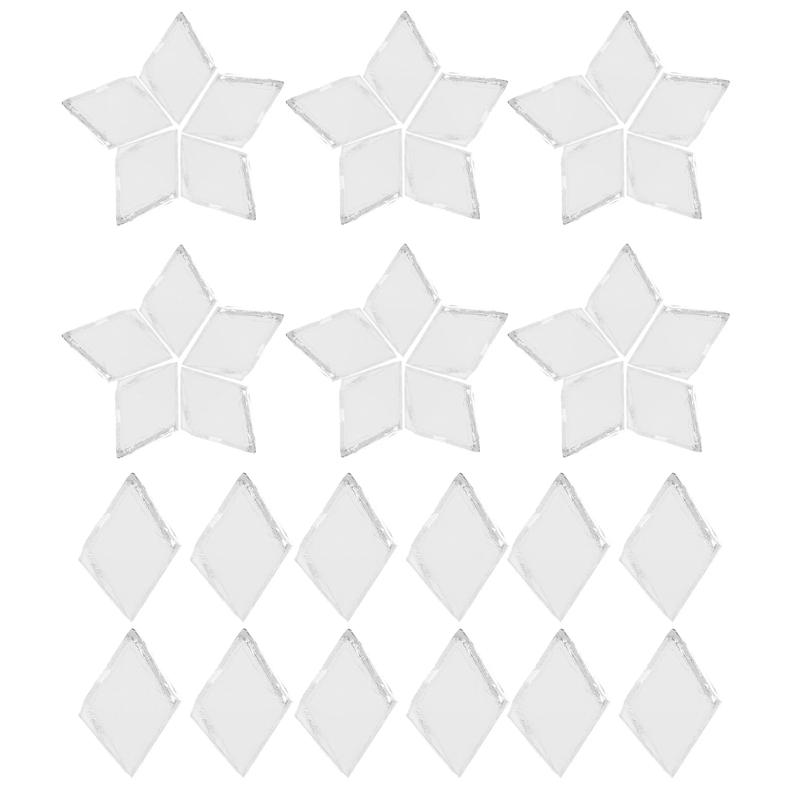 

DIY Glass Tiles for Crafts Decorative Mosaic Pieces Colorful Design Home Decoration Supplies Tiles Mirror Pieces for Crafts