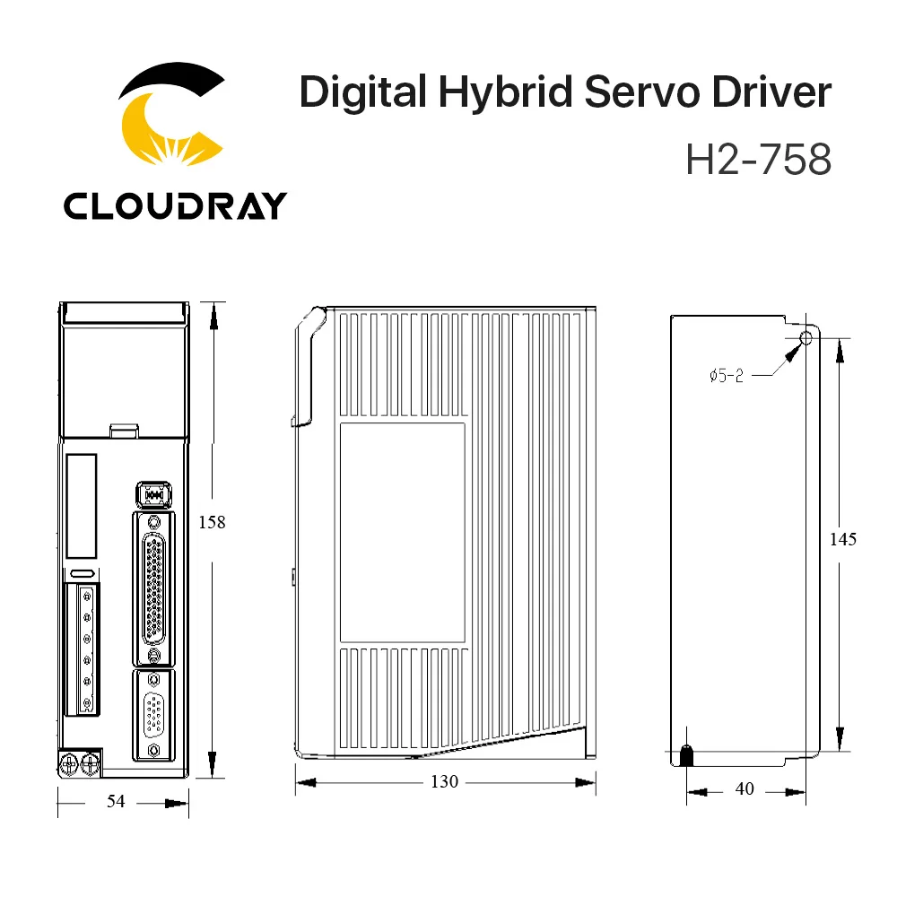 Imagem -03 - Leadshine-servo Driver Híbrido Nema34 Stepper Motor Cnc Gravação Fresadora H2758 Fases 5080vac 09a