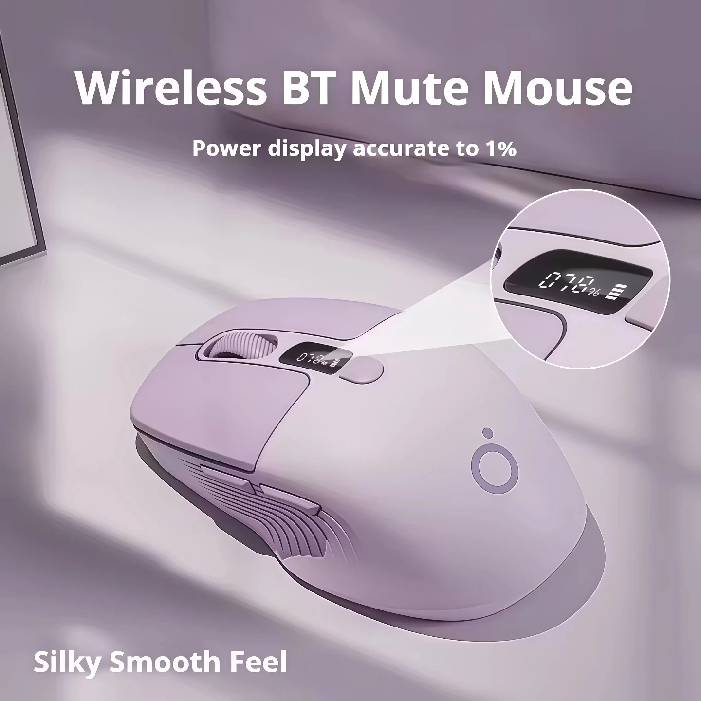 Silent Wireless Mouse Bluetooth 2.4G Dual Mode Type-C  Rechargeable LED Display DPI Battery 6 Button  Lightweight Office Gaming Mouse for Laptop Desktop PC
