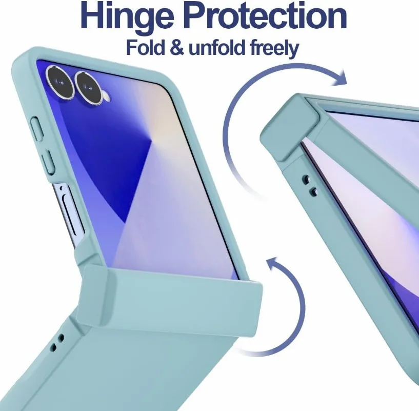 Untuk Samsung Z Flip 7 Casing Pelindung Engsel Penutup Sentuh Kulit Tahan Benturan Matte Ramping Mewah untuk Tas Samsung Galaxy Z Flip 7 6 5 4 3