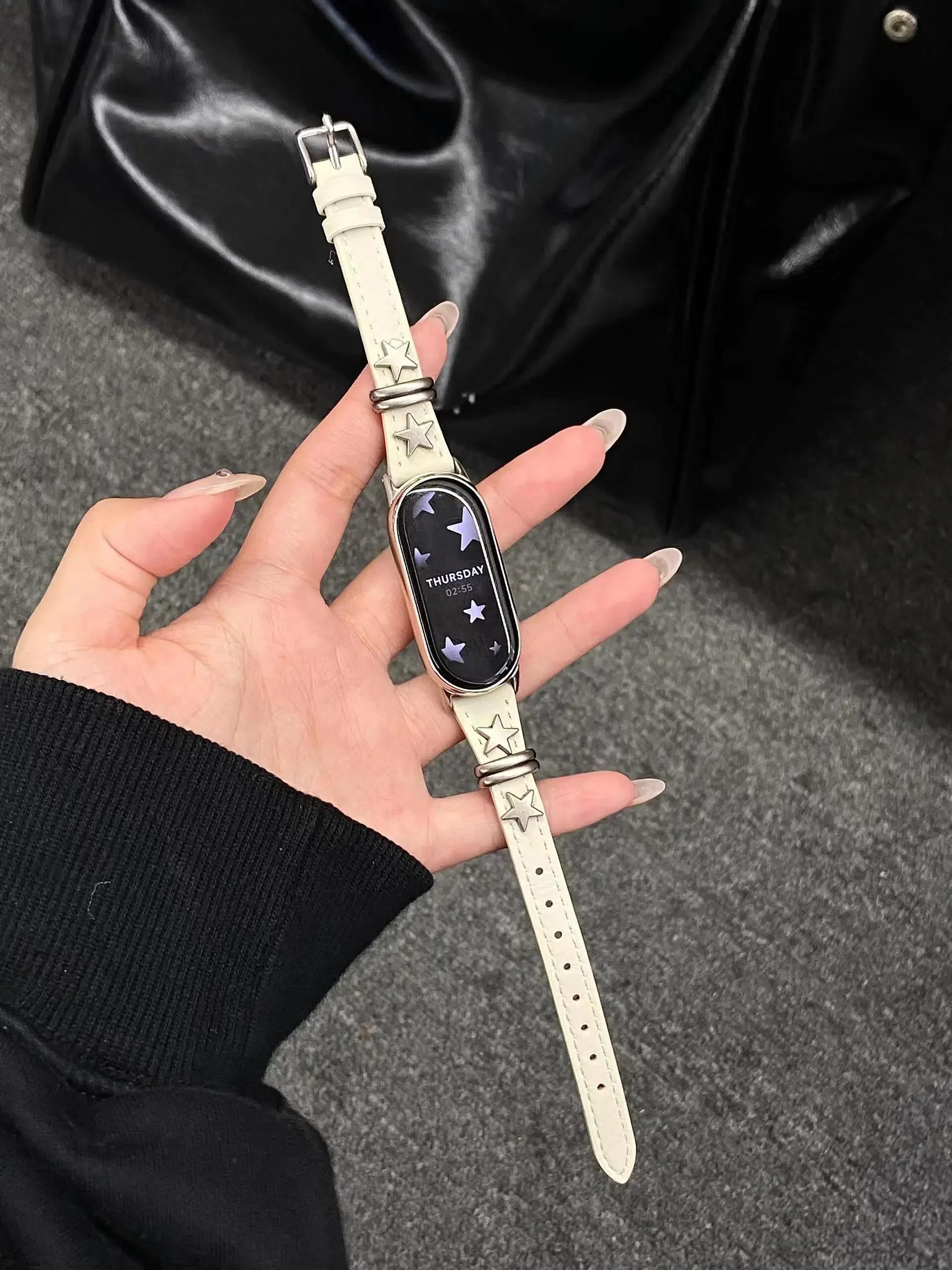 Nice leather loop For Xiaomi Band 9/8/NFC Xiaomi 10 strap