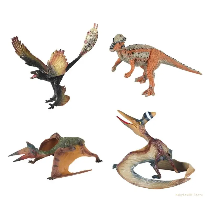 

Y4UD Sauropteryx Pterosaur Toy Large ABS Dino Animal for Kids and Collectors