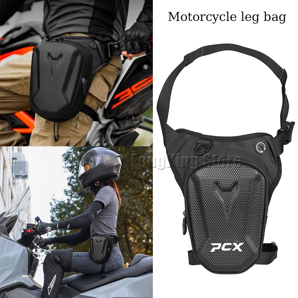 

For HONDA PCX125 PCX150 PCX 125 150 pcx 125 150 Motorcycle leg bag knight hard shell waterproof waist bag, crossbody bag