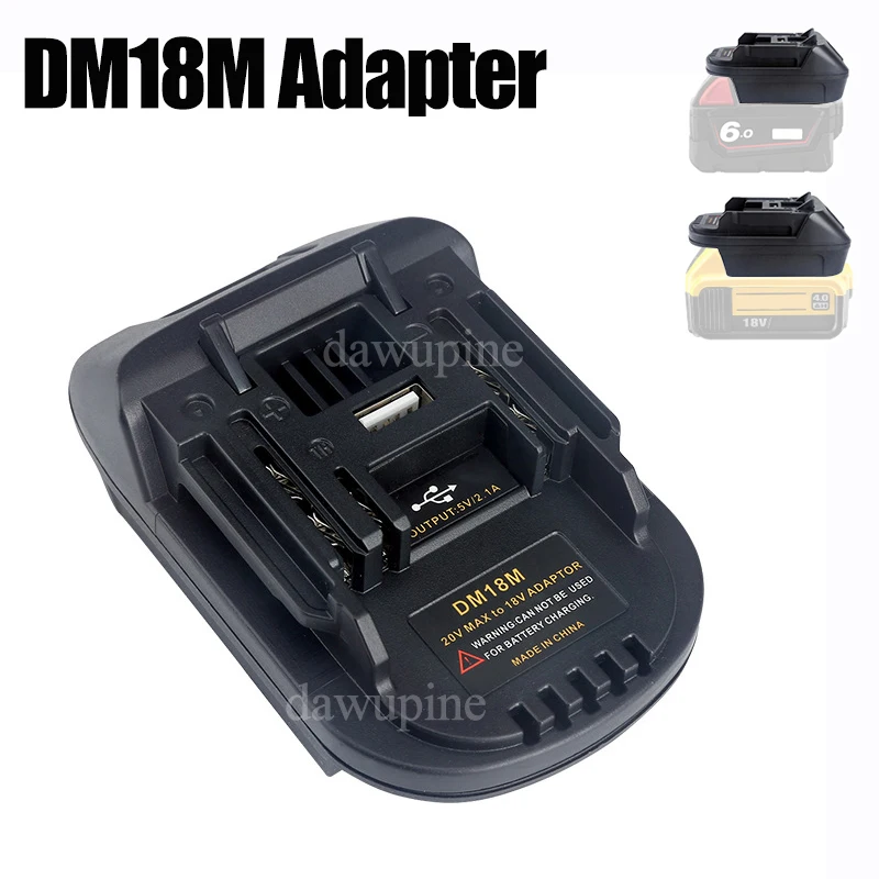 Battery Case Adapter Converter USB Charger For Milwaukee For Dewalt 18V Li-ion Battery For Makita 18V Power Tools BCL180 BL1830