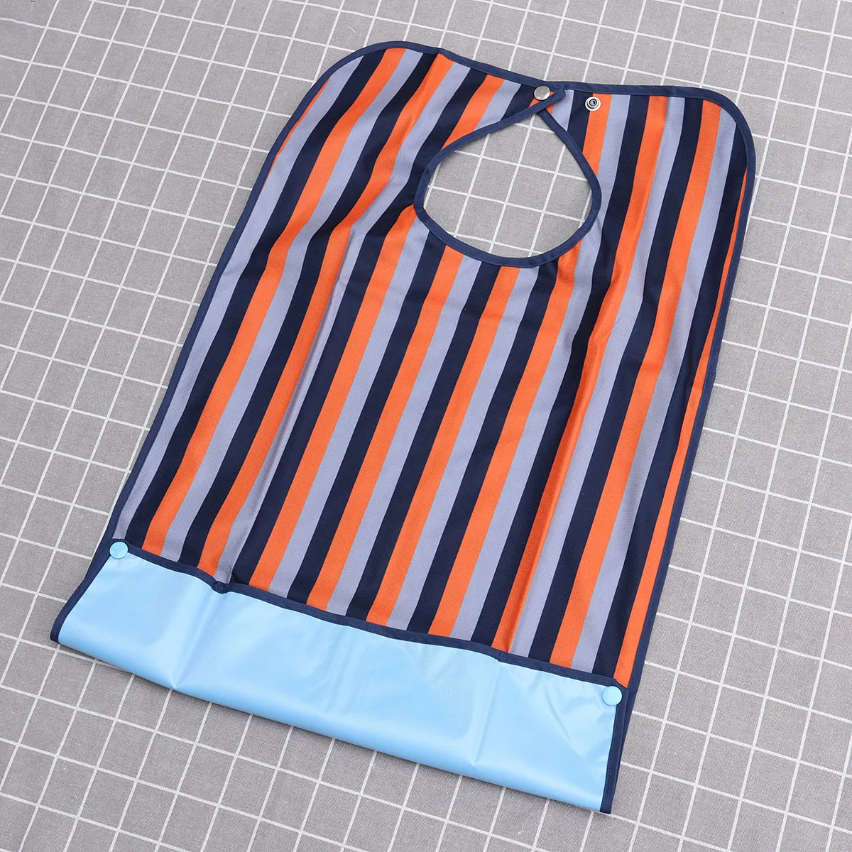 

1 шт., водонепроницаемый нагрудник для взрослых, фартук для инвалидов, нагрудник с пряжкой для еды, моющиеся защитные приспособления для одежды (оранжевый)