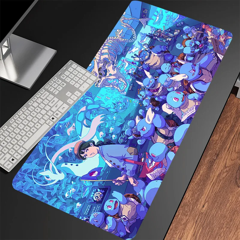 Sea Wave Mouse Pad Large G-Gyarados Keyboard Pads Anime Large Gaming Mousepad Custom Dragon Computer Table Mat Pc Office Carpet