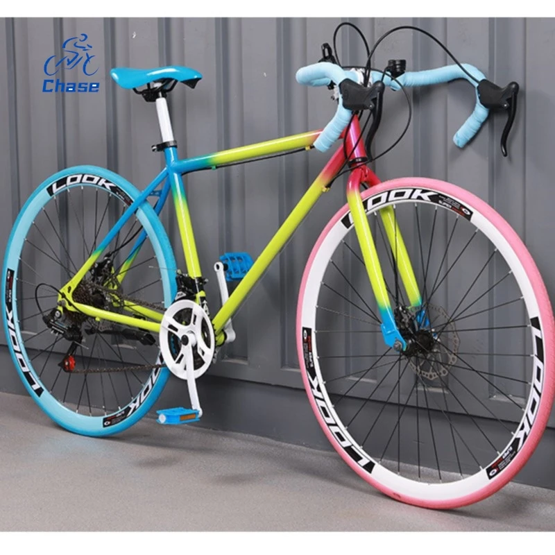 

Chase Variable Speed Bike Adult Male Female Student Bike Ultralight Road Racer High Appearance Level Solid Tyre Color Block