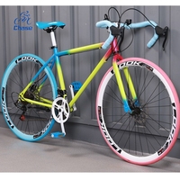 Chase Variable Speed Bike Adult Male Female Student Bike Ultralight Road Racer High Appearance Level Solid Tyre Color Block