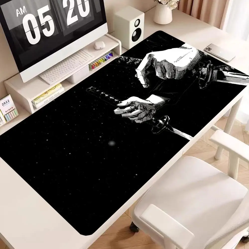 

Динамический коврик для мыши с двойным мечом и принтом для рук — моющаяся поверхность, нескользящее резиновое дно для офиса