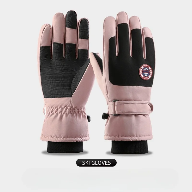 

2023 Luxury Warm Fleece Gloves Women Autumn Winter Touch Screen Riding Skiing Outdoor Gloves Cold, Wind And Water Proof