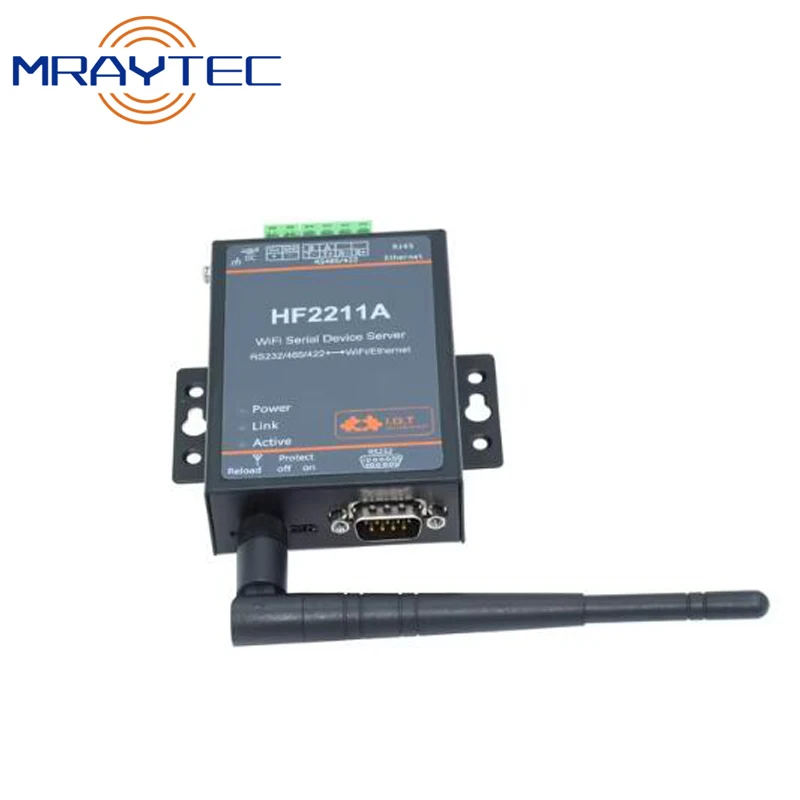 HF2211A Support Modbus TCP Protocol WiFi Searial Device Server RS232/RS422/RS485 to Ethernet