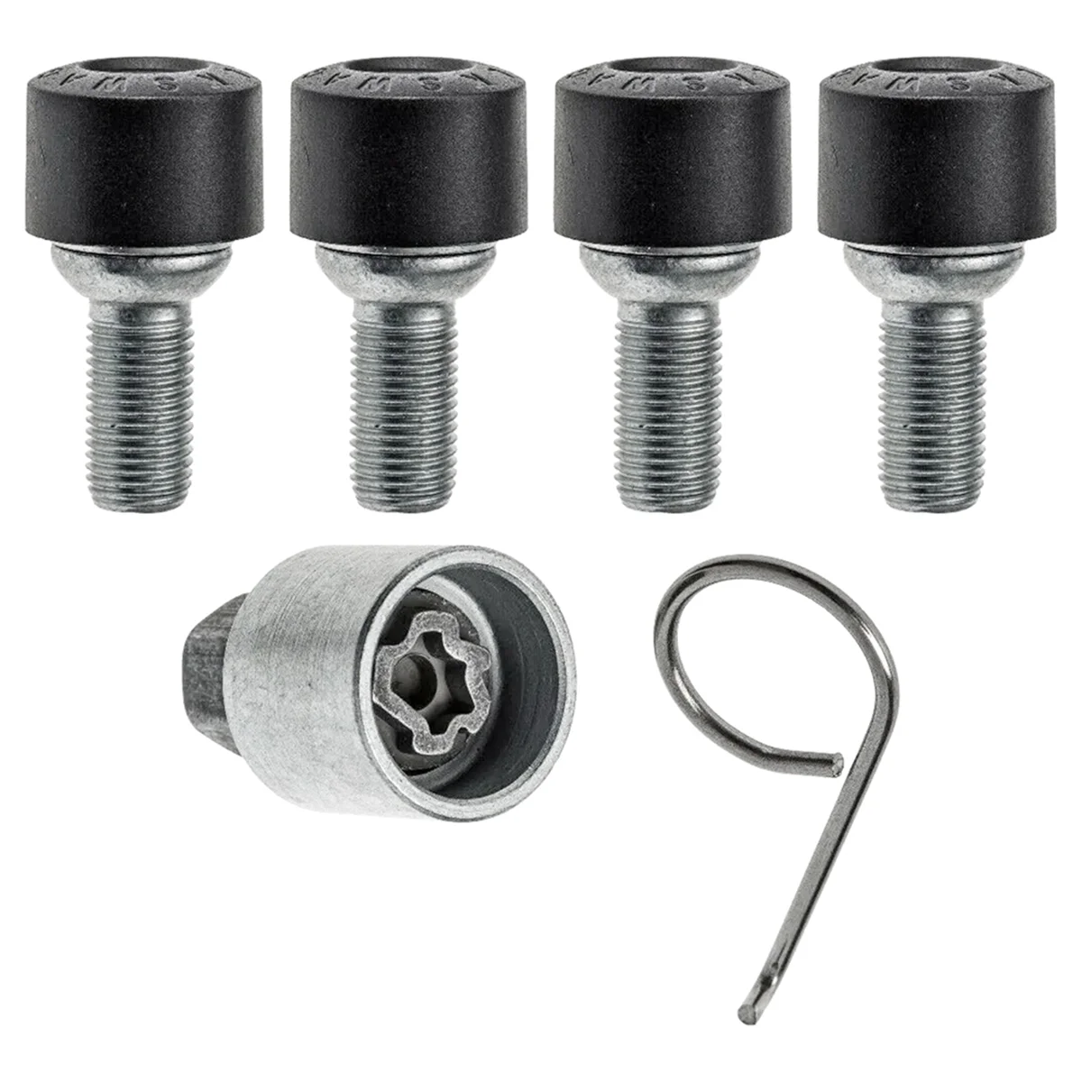 For GLI Golf CC 1998-2020 Anti-Theft Screws Lockable Wheel Bolt Set 1K0698137A