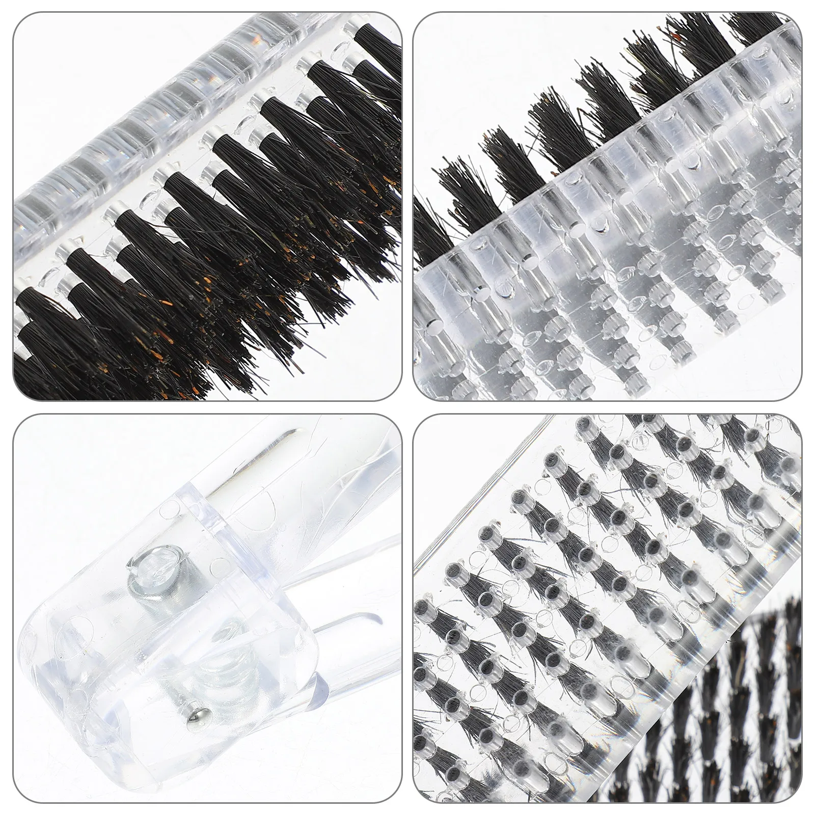 

Hair Straightener Comb Double Sided Straightening Brush V Shape Lightweight Portable Plastic Salon Home Use Clamp Brush For