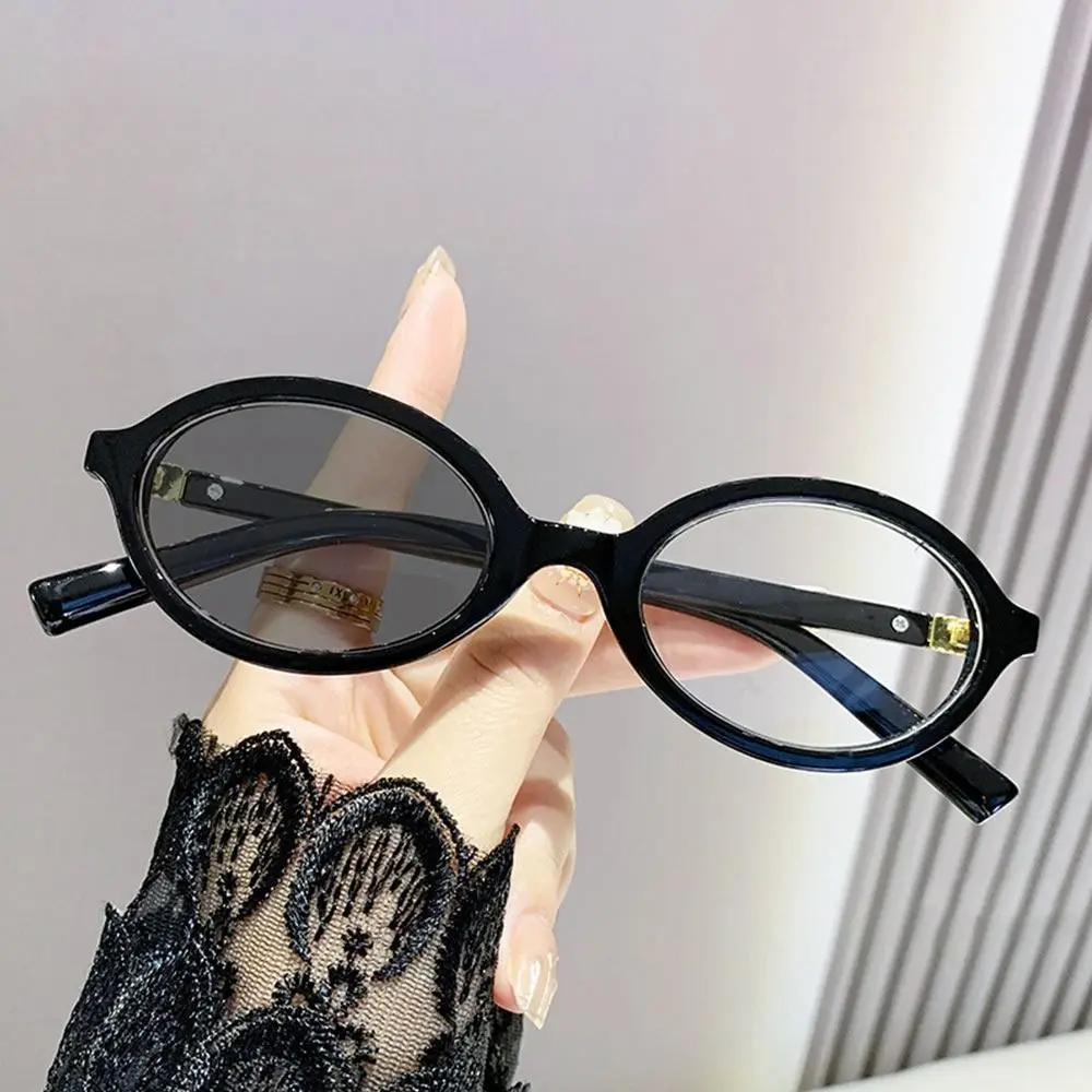 Y2K Retro Oval Frame Glasses Women Female Sweet Cool Eyewear Trend Brand Reading Computer Anti Blue Light Eyeglasses Anti-UV