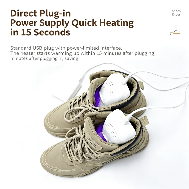 Electric Shoe Dryer UV Sterilizer 45-65°C Constant Temperature Electric Shoe Drying Dehumidifier Deodorizer for Boots Sneakers