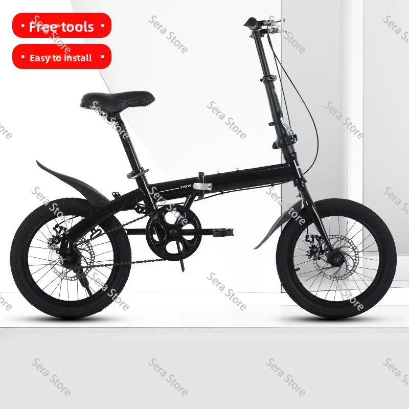 Folding variable speed bicycle disc brake installation-free mini BMX 16-inch universal folding car