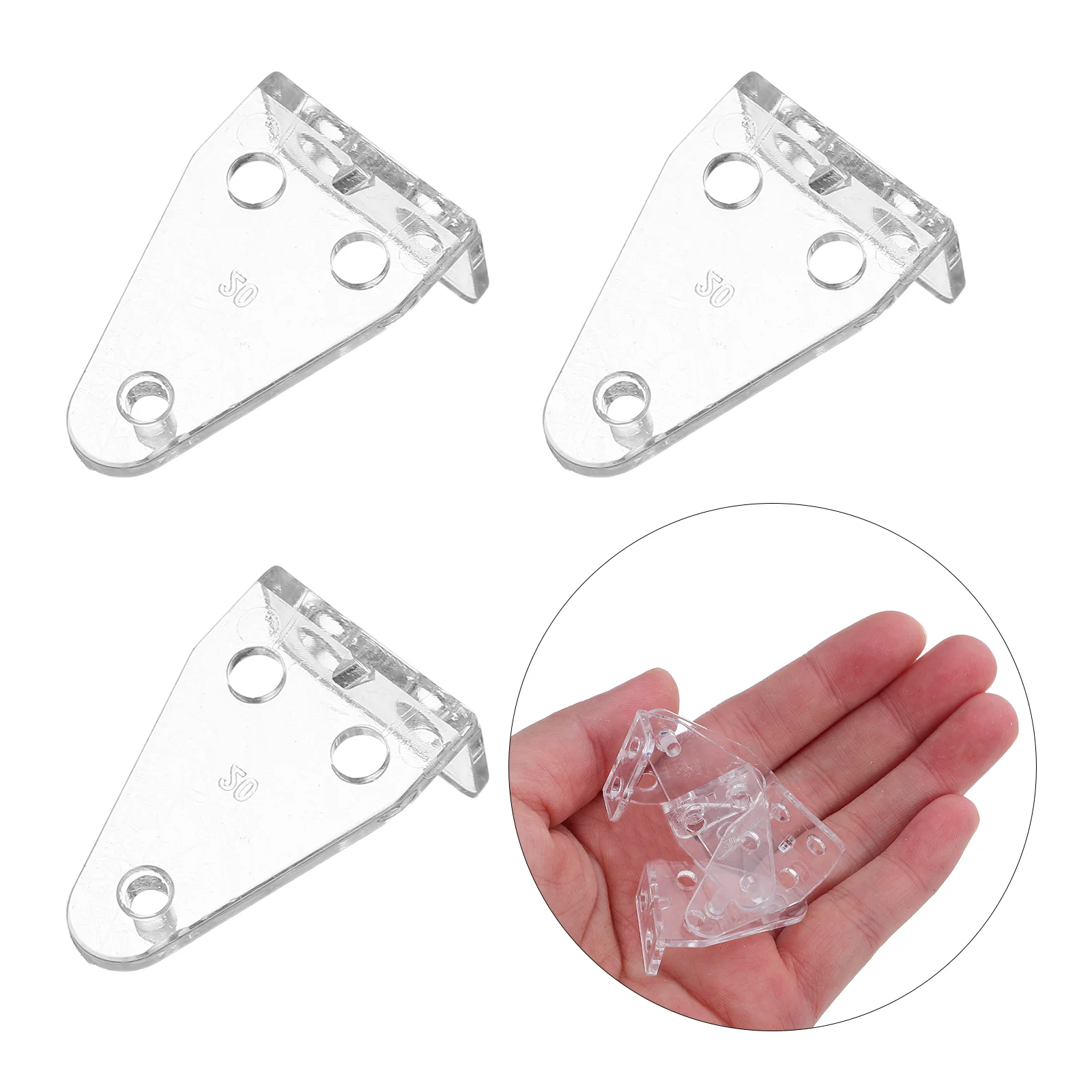 

24 set Down Brackets Strong Support Easy Installation For Horizontal Windows Shades Doors With Screws Plastic Blind