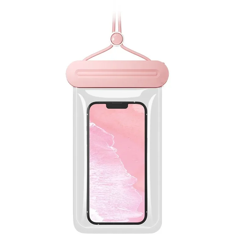 IPX8 Waterproof Phone Pouch Touch Screen Underwater Dry Bag with Lanyard Swimming Diving Riding Phone Protector