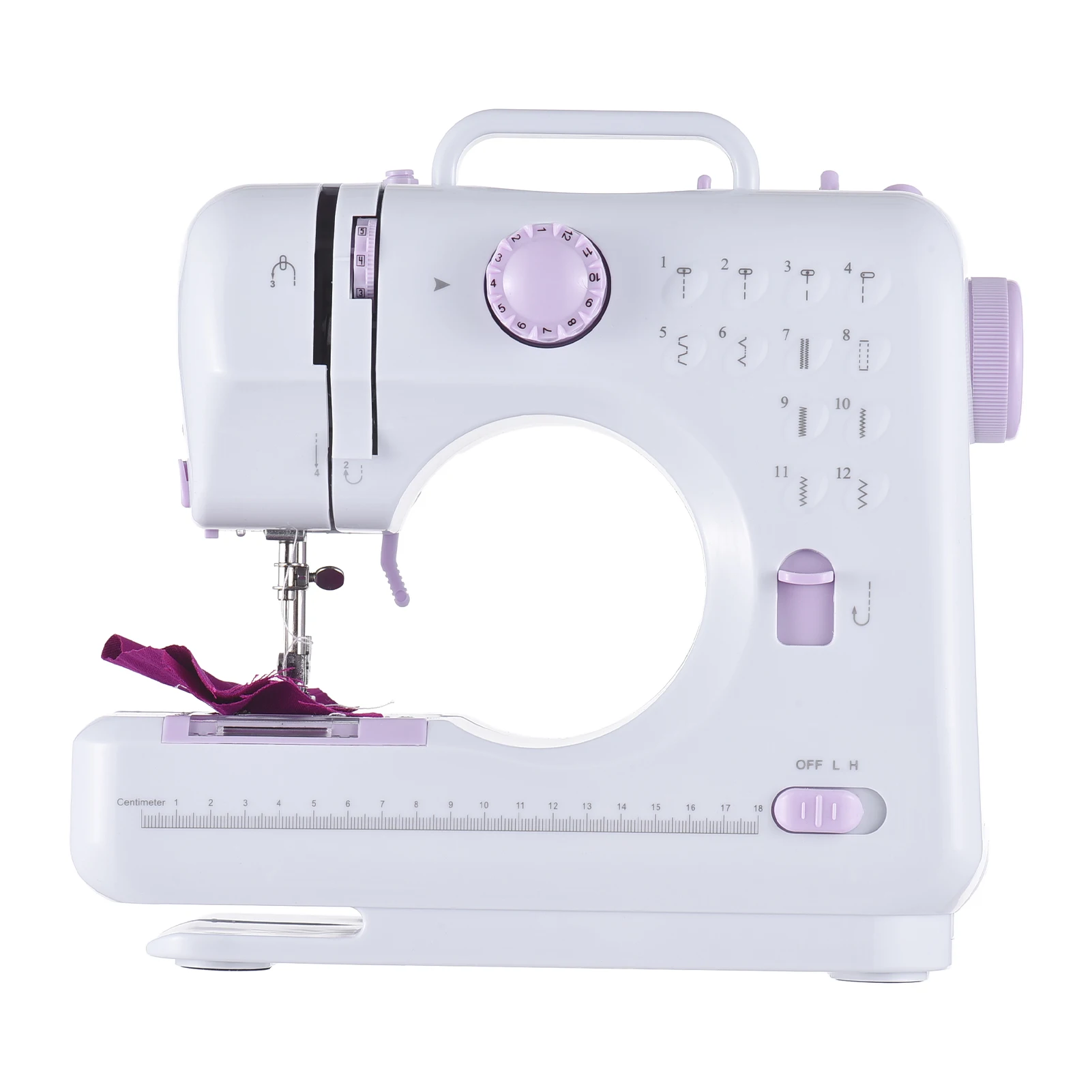 

Sewing Machine for Beginners with 137 Piece Accessories Built-in 12 Stitches 2 Speed Auto Winding Storage Drawer Light and Pedal