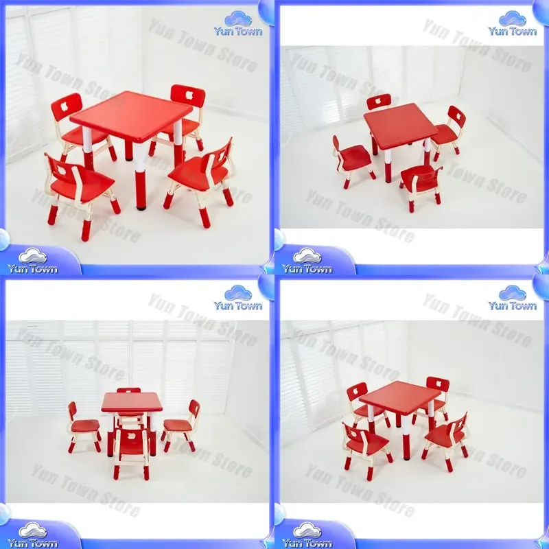 Kids Furniture Set for Children Study Desk and Adjustable Height Chair Combo for Reading Writing Learning Activities