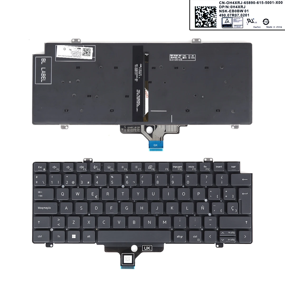 

SP Laptop Keyboard for DELL Latitude 7410 7420 5420 Black with Backlit