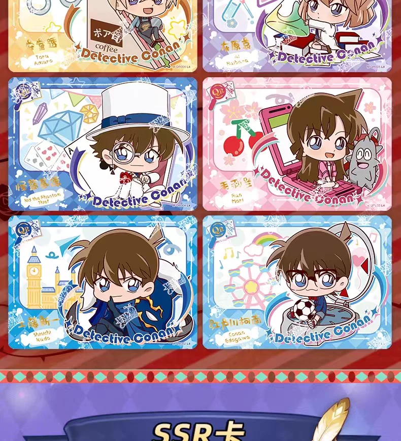 KAYOU Echte Detektiv Conan Karte Name Denken Reveal Paket Halloween Thema Kuroba Kaito Anime Sammlung Karten Spielzeug Geschenke – Detail 8