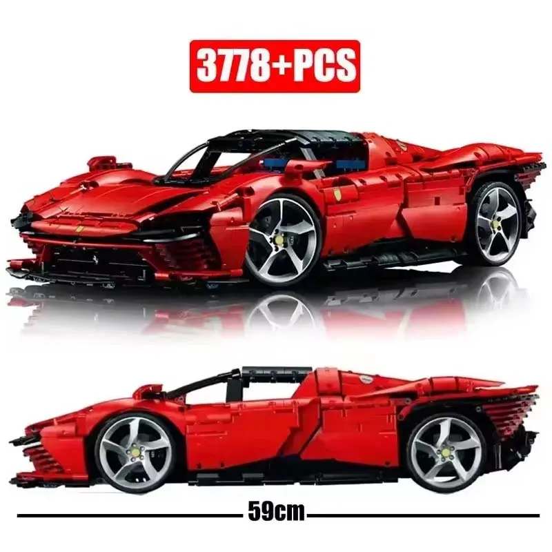 3778PCS Daytona SP3 Building Blocks Bricks Model  42143 Compatible Birthday Toys Gifts Super Sports Racing Car