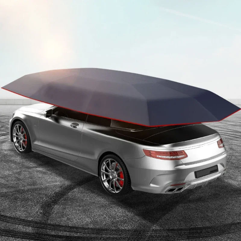 Dd2700 Customized 4.5 M Car Sunshade Automatic Outdoor Heat Insulation Folding Portable Car Hail Cover Sunshade