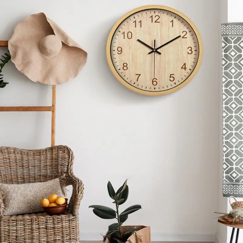 Silent Kids Wall Clock, 12 Inch Non Ticking Quartz Battery Operated Colorful Decorative Clock For Children Nursery Room Bedroom