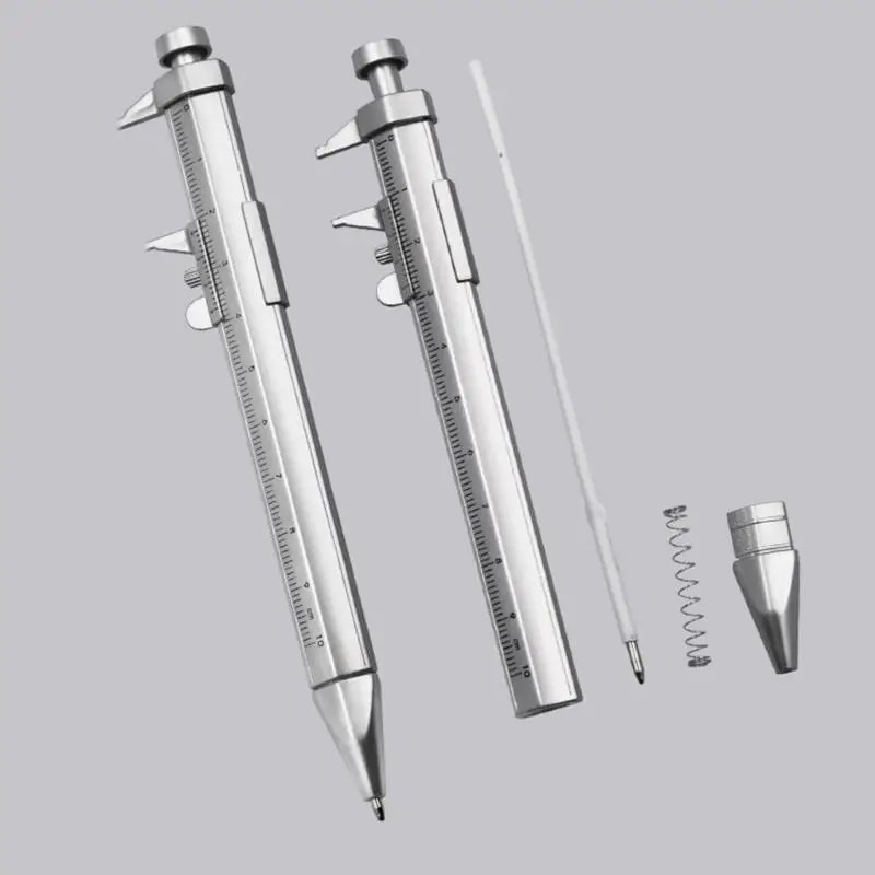 R53C 2 in 1 Vernier Caliper and Ballpoint Pen for Engineer Student Measuring Writing
