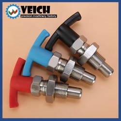 Veich Plastic T-Handle Retractable Spring Loaded Indexing Plunger Pin