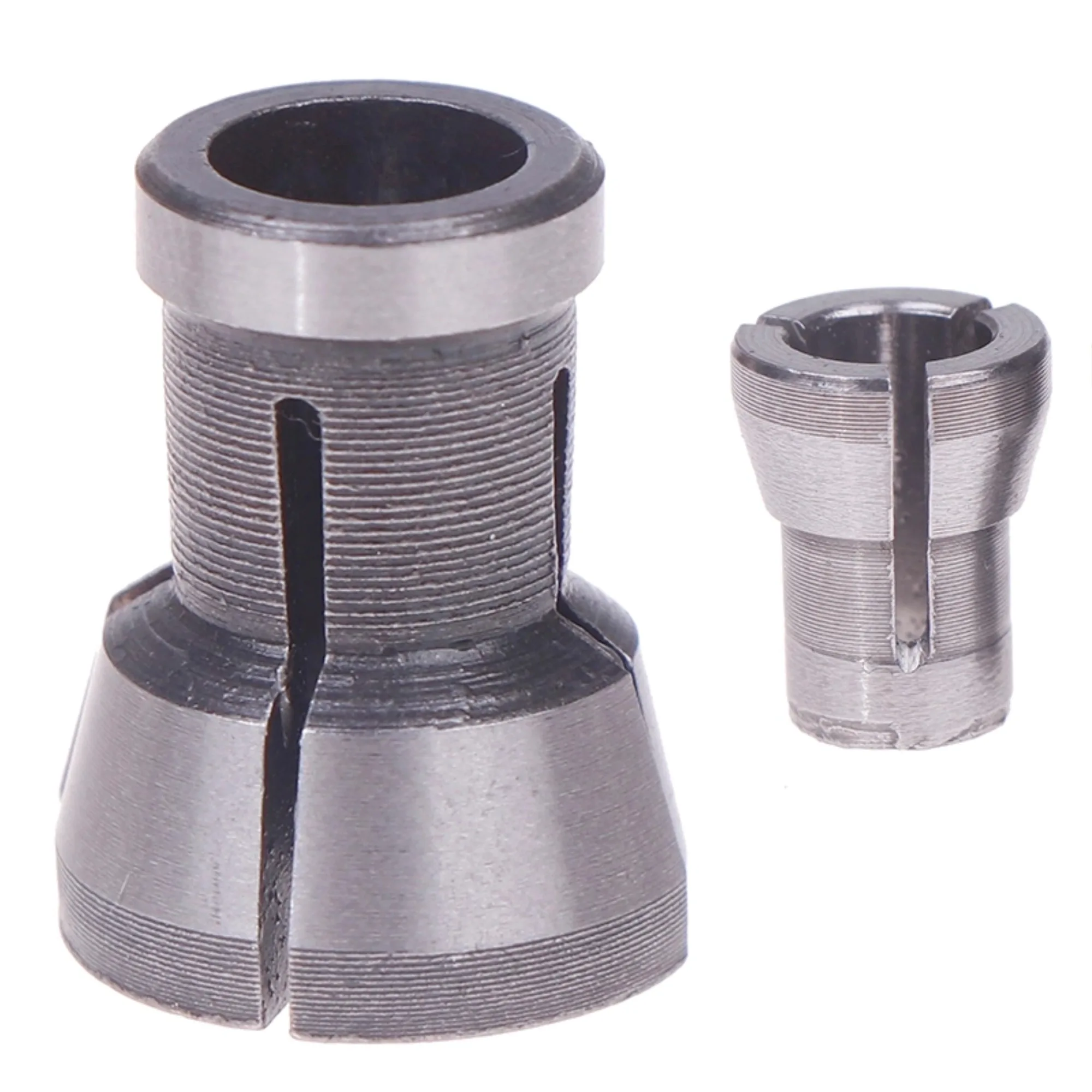 3Pcs M17 6/6.35/8mm High Speed Steel Collet High Precision Chuck Adapter Engraving Trimming Machine Router Milling Cutter Tool