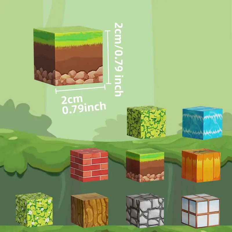 54 magnético diy construção aleatória plástico empilhado forma criativa estrutura educacional estação brinquedo blocos de construção