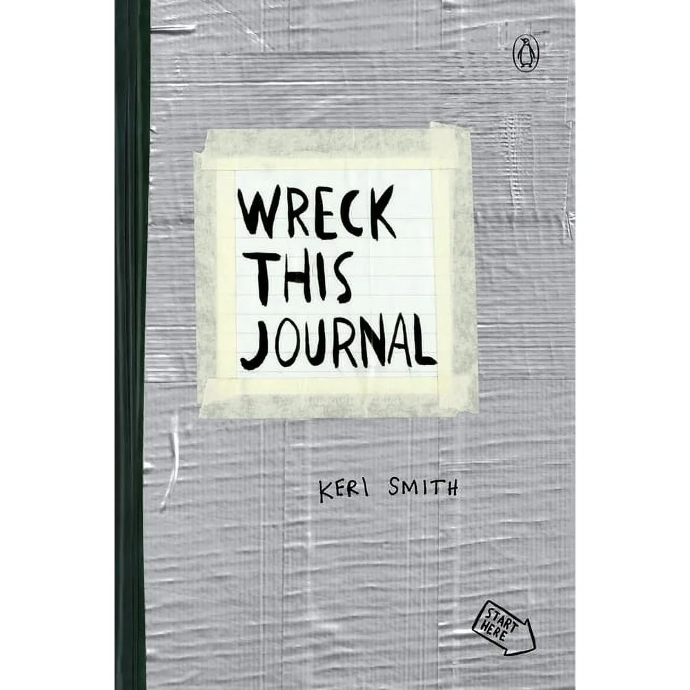 Wreck This Journal Nastro adesivo Edizione espesa Libro in brossura creativo Amanti dell'arte Diario unico Esperienza coinvolgente creativo