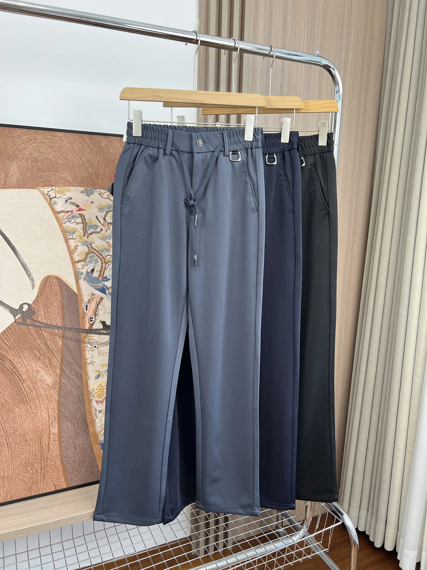 

Anti-Wrinkle Iron-Free High Elastici Thiened Comfortable Breathable Men's Outdoor Sports Casual Pants Autumn Season