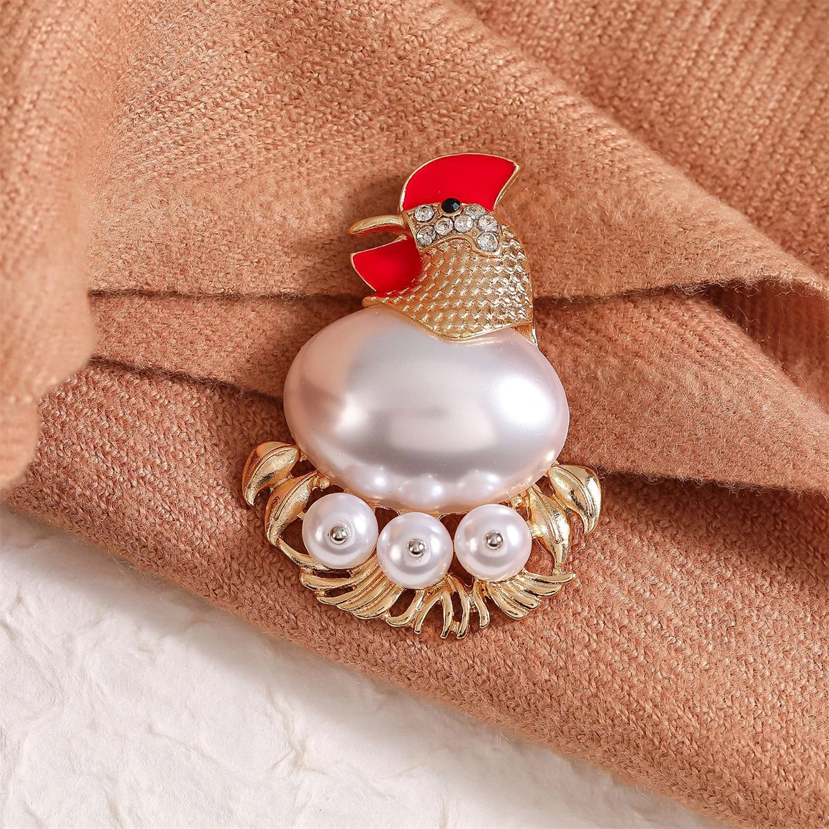 1Pc Unique Personality Rooster Brooch Pin Creative Fashion Jewelry Accessories Party Birthday Celebration Gift Souvenir Trend