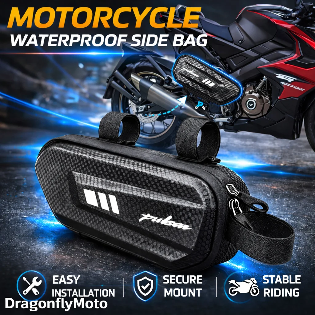 

Большая вместительная боковая сумка для мотоцикла Bajaj Pulsar 200 NS/200 RS/200 AS 200RS 200NS, водонепроницаемая многофункциональная сумка для хранения вещей