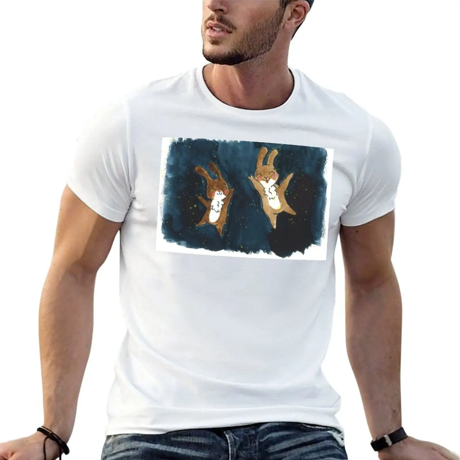 Firefly Frolic T-Shirt Everyday Wear Basic Short Sleeve Top