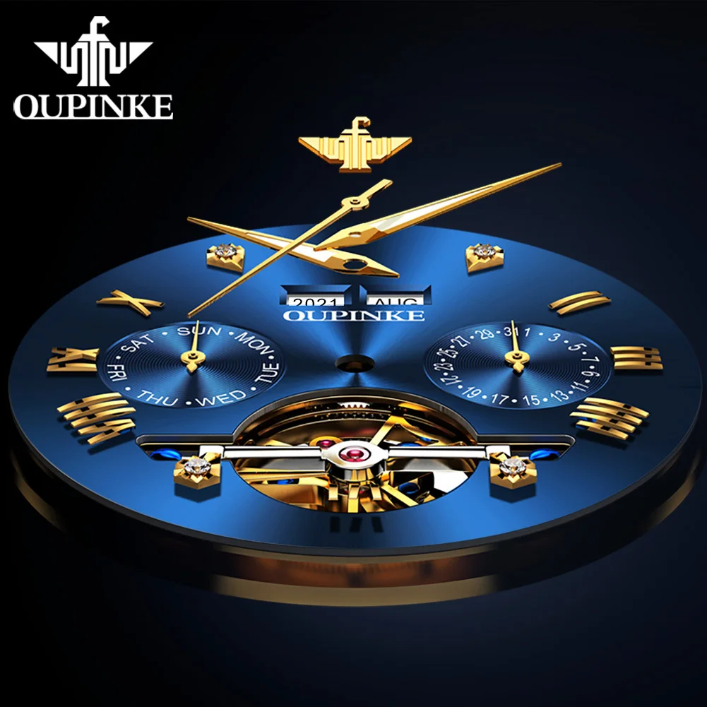 OUPINKE Couple Watch Luxury Brand Fully Automatic Mechanical Watch Waterproof Formal Men Women Bracelet High end Gift Box Reloj