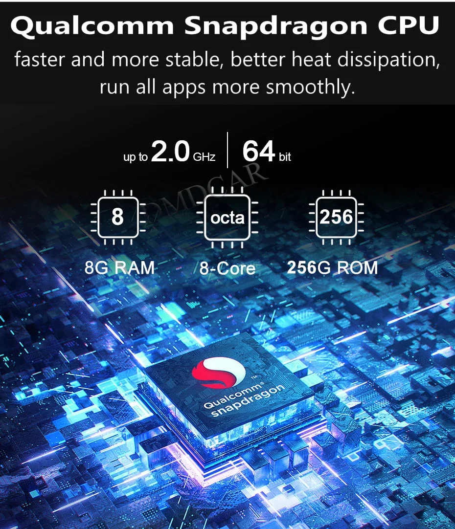 Snapdragon Android 13 GPS Navigation 10.25