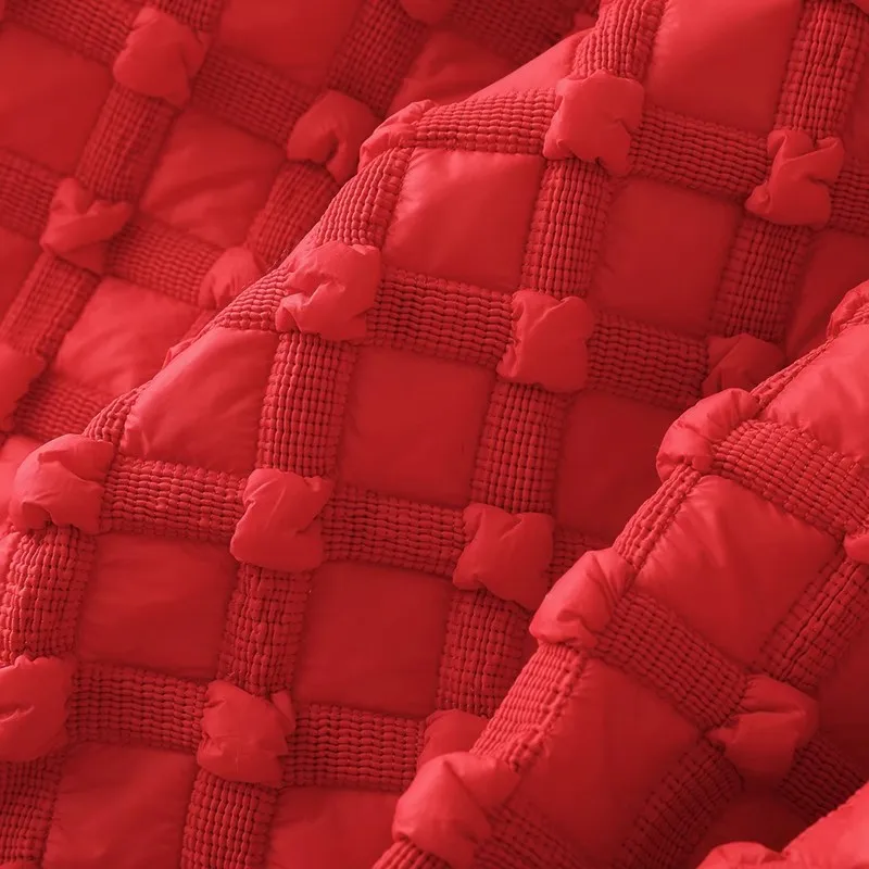 

1yard Pinching cotton and quilting tela 3D Bubble Grid telas down jackets cotton jackets vests DIY clothing fabrics for sewing