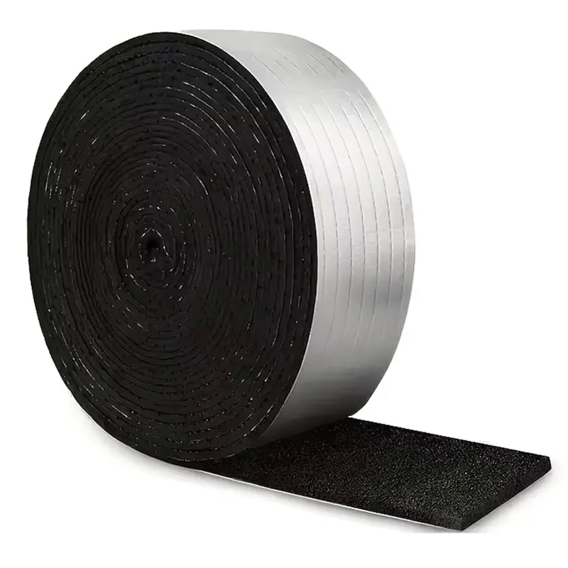 A27F-Aluminum Foil Pipe Insulation Tape Self-Adhesive Fire Retardant 5Cmx10mx10mm For Water Pipe For Freeze Protection Wrapping