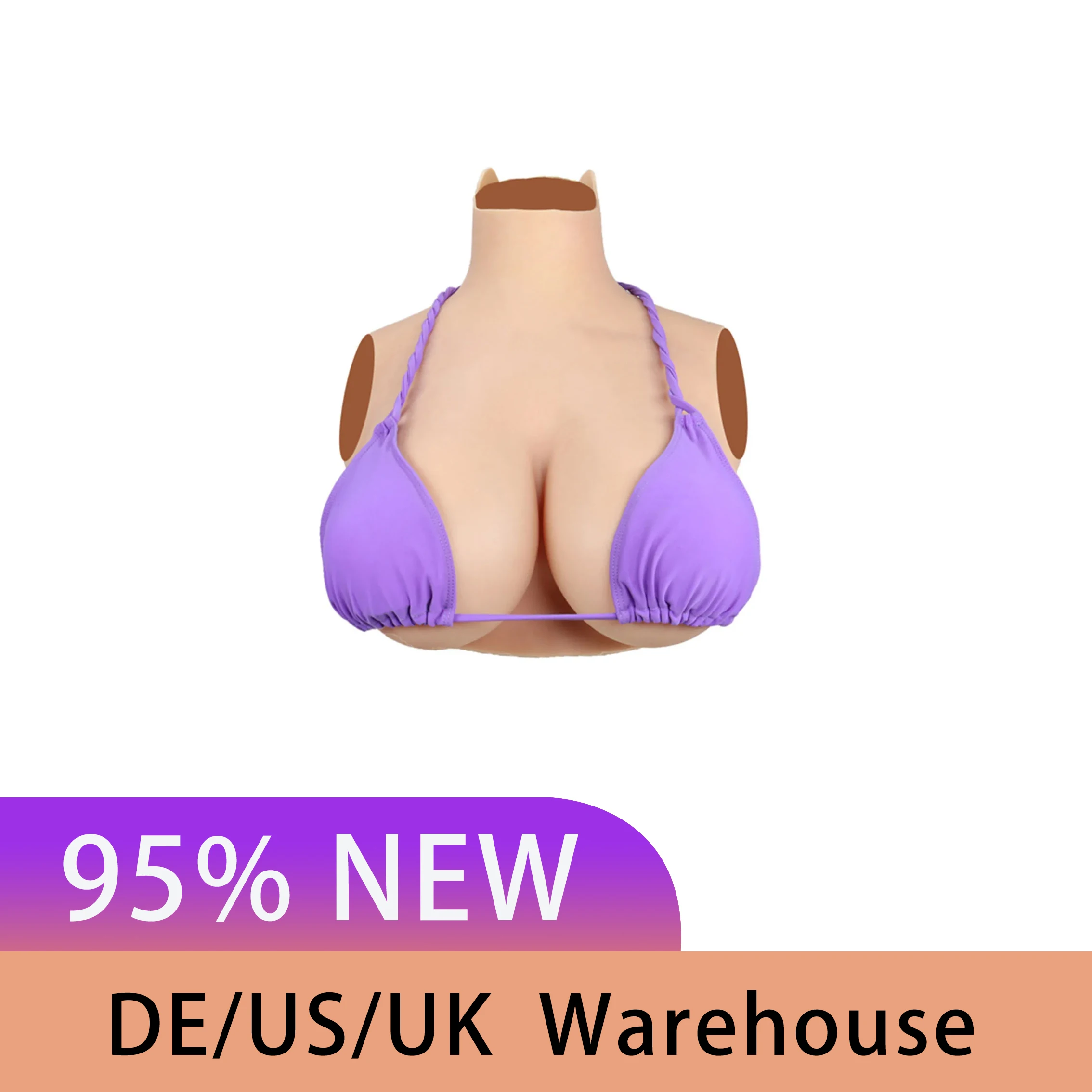 

95% New Silicone Breast Forms Realistic Fake Boobs Artificial Enhancer Tits Transgender Drag Queen Crossdress Prosthesis