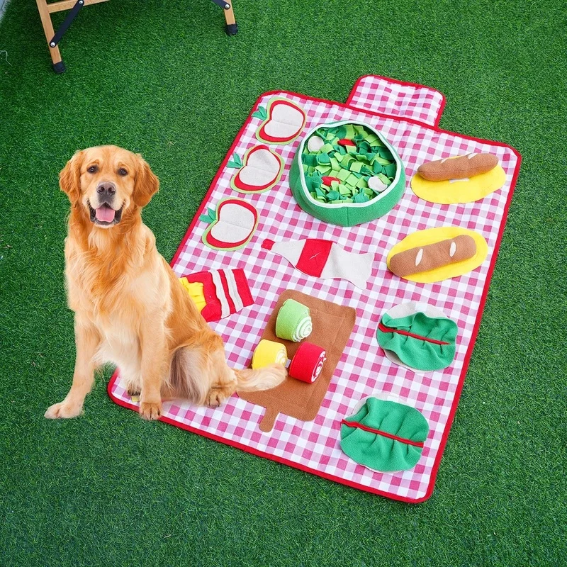 Dog Sniffing Mat Interactive Toys Pet Slow Food Mat Helps Relieve Stress and Training Stimulates Pet's Foraging Skills2026