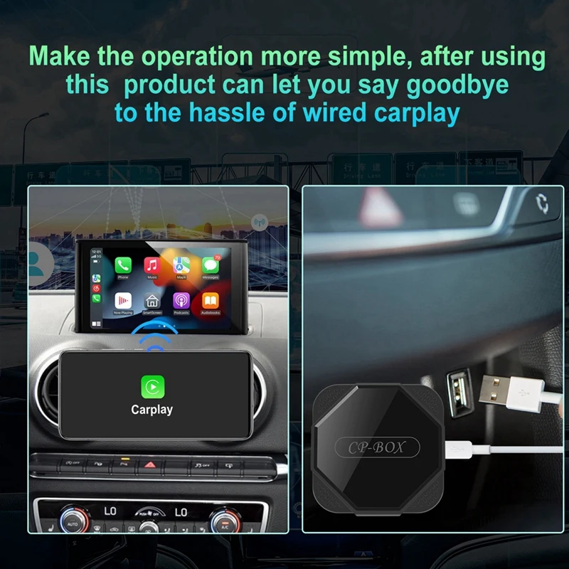 Wireless Carplay Adapter Android Auto Car Smart TV Box Wireless Carplay External Module